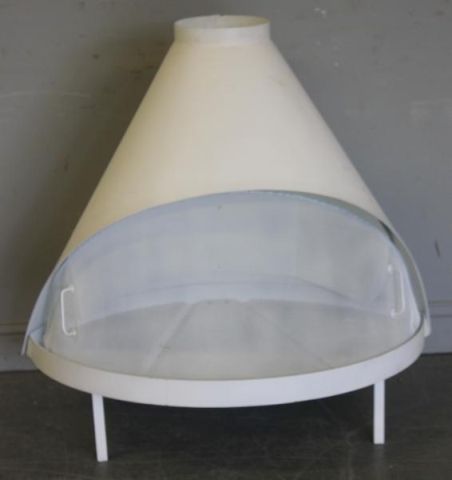 Midcentury Conical Fireplace Painted 15fa38