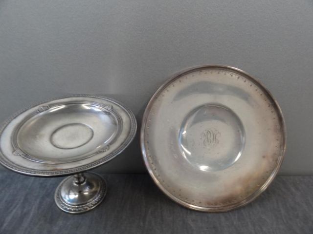 STERLING. Gorham Tazza and a Tray.Both
