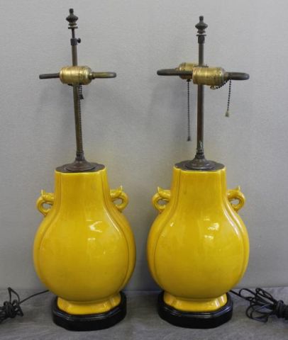 Pair of Vintage Yellow Chinese 15faa6