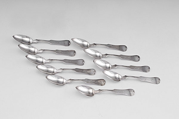 T.G. Calvert Coin Silver Teaspoons