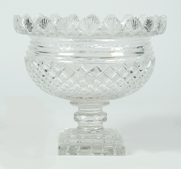 Cut Glass Punch Bowl American a cut