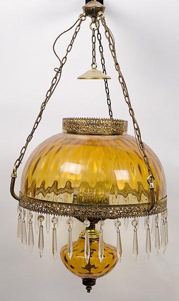 Victorian Hanging Oil Lamps American 15fb0c