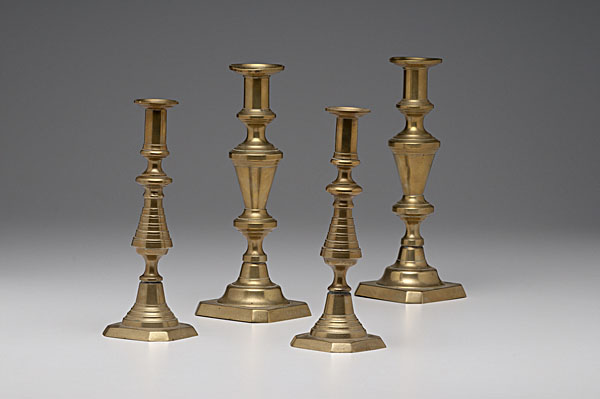 English Brass Candlesticks English 15fb13