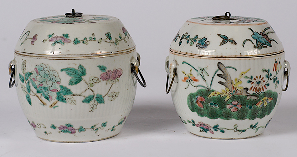 Chinese Export Covered Jars Chinese