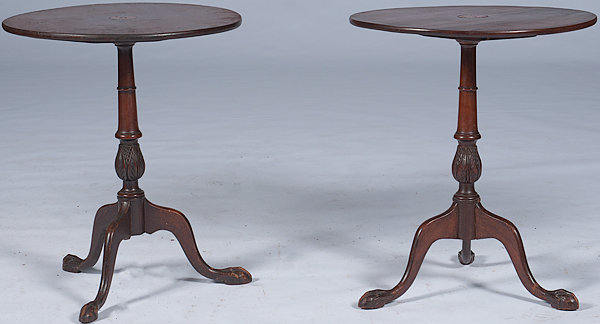 Chippendale-style Tilt Top Tables