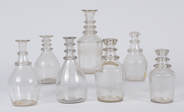 Blown Glass Decanters Plus American