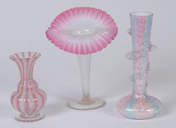 Art Glass Vases Continental an assembled