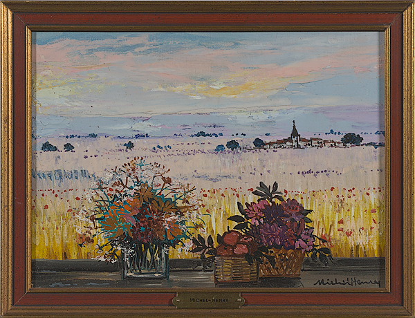 Landscape with Still Life by Michel