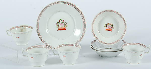 Continental Porcelain Cups 19th 15fc03