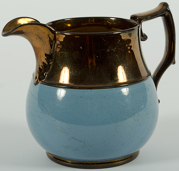 Copper Lusterware Pitcher English 15fc04