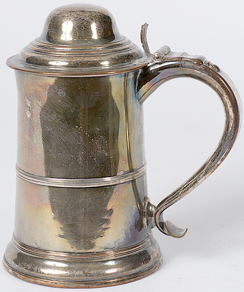 Sheffield Plate Tankard English a Sheffield