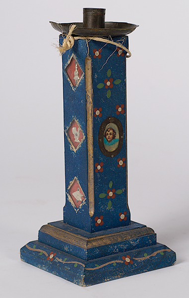 Folk Art Candle Stick Possibly Mexican