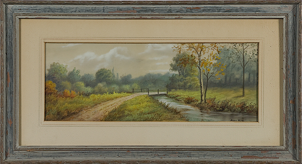 Fall Landscape by Alden Mote Watercolor