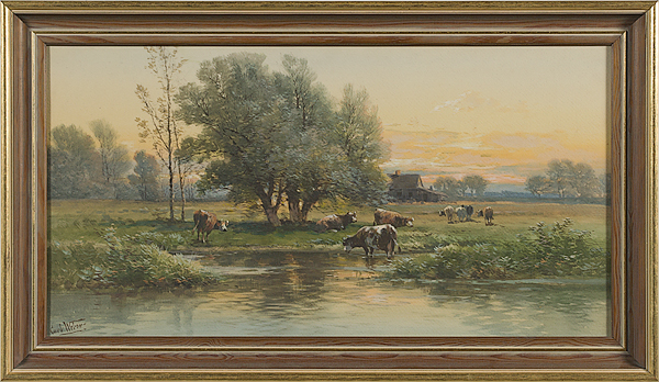 Pastoral Landscape by Carl Weber 15fce0