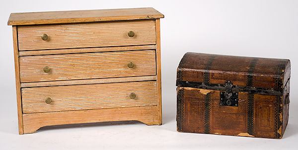 Child's Chest of Drawers and Trunk