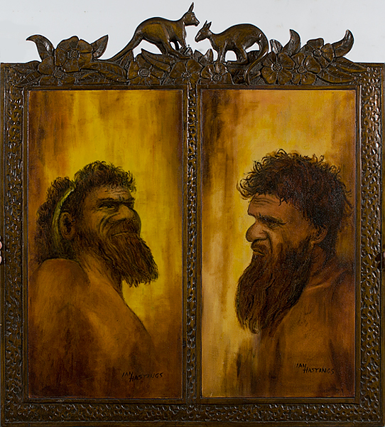 Painting in Carved Frame by Ian 15fdb2