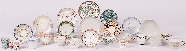 Assorted Cups and Saucers Continental