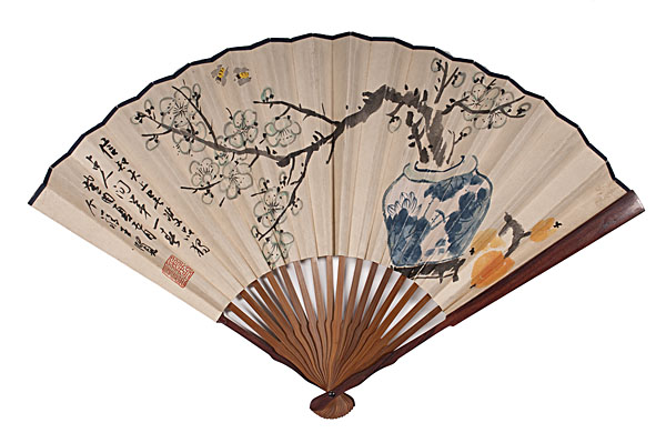 Chinese Painted Fans Chinese two painted