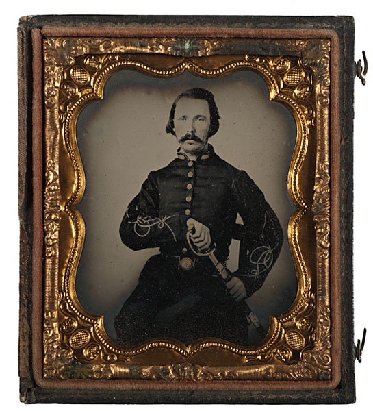 Armed Confederate 2nd Lieutenant