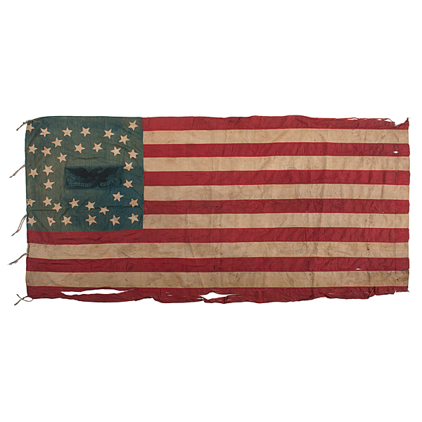Fine Civil War Era 34 Star Flag 15fe8e