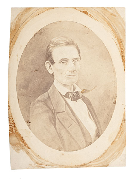 Abraham Lincoln Salted Paper Photograph 15feba