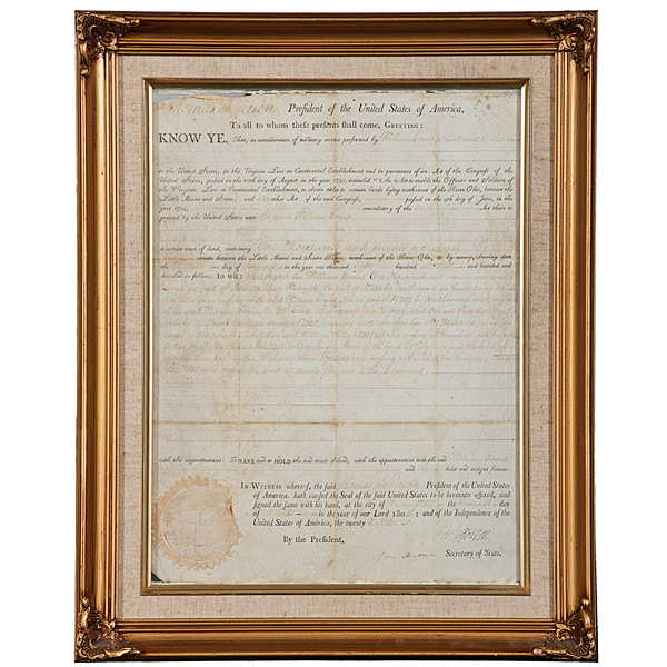 Thomas Jefferson & James Madison Signed