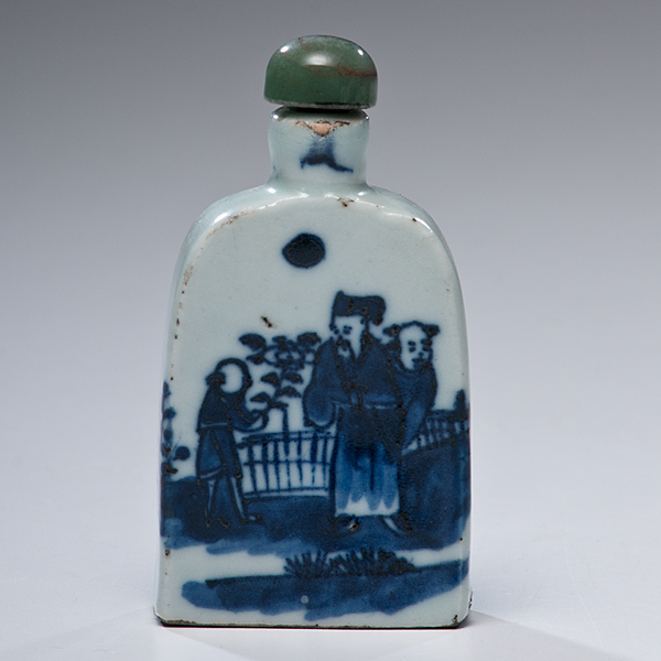 Blue and White Snuff Bottle Chinese  15ffad