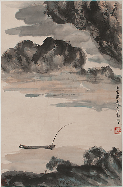Chinese Scroll Watercolor Chinese  160003