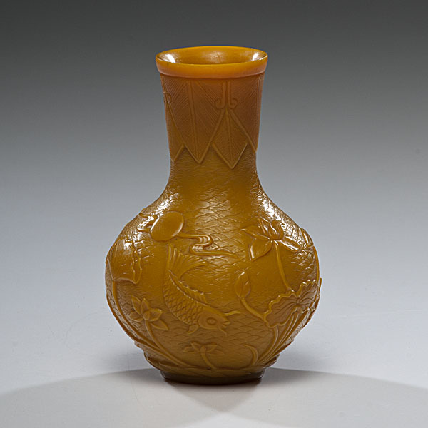 Imperial Yellow Peking Vase Chinese  160019