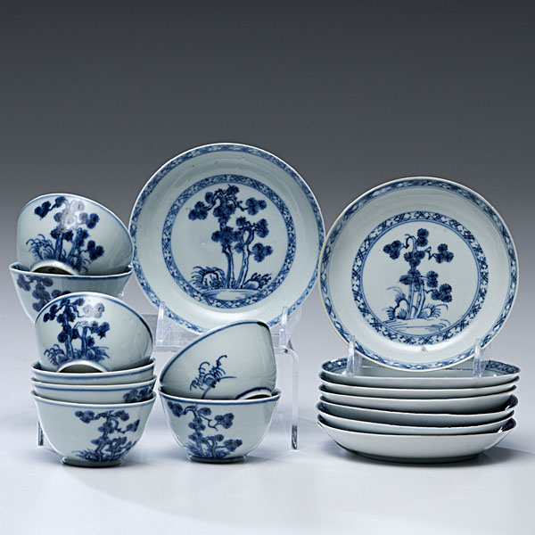 Chinese Nanking Cargo Tea Bowls and