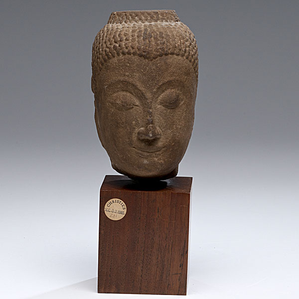 Thai Sandstone Buddha Head Thai 160071