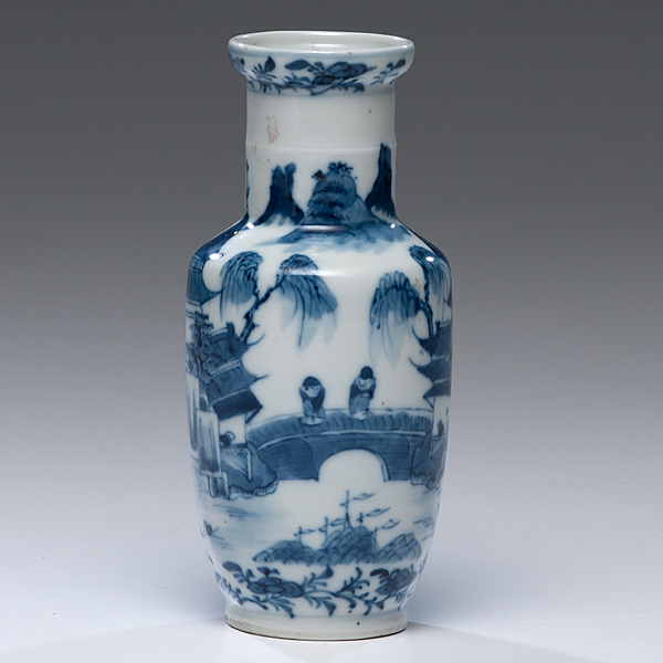 Blue and White Vase Chinese a blue and