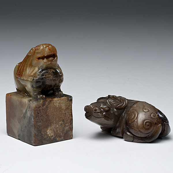 Hardstone Seal and Carving Chinese 16008e