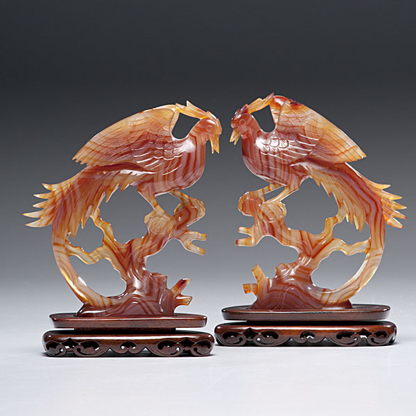 Chinese Carnelian Phoenix Chinese 16008c
