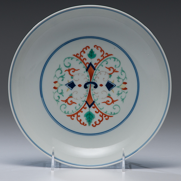 Doucai Dish Chinese a doucai dish with