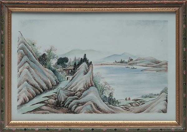 Chinese Porcelain Plaque Chinese 1600b2