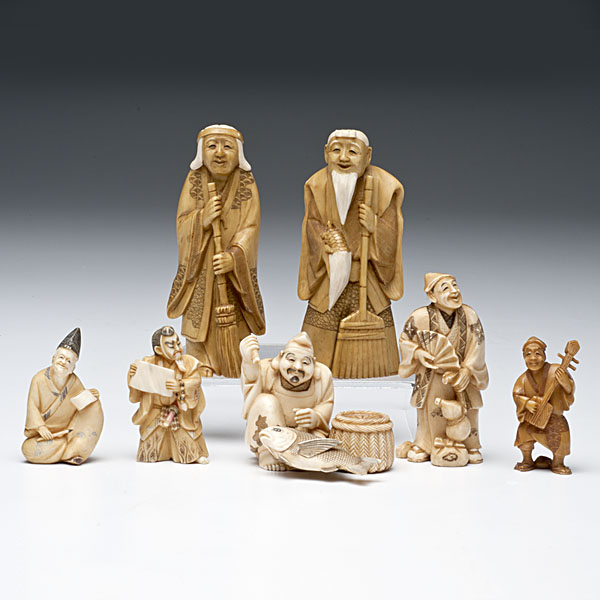 Japanese Ivory Figures Japanese 1600de