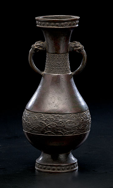 Japanese Bronze Vase Japanese 19th 1600e8