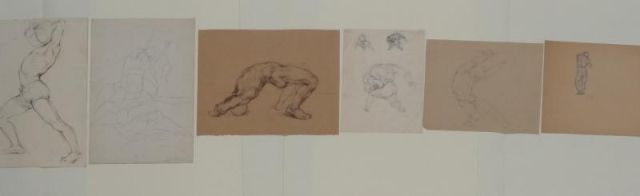 BLOOM Hyman 6 Drawings on Paper Pencil 16011e