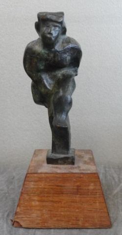 GROSS Chaim. Bronze of Female Acrobat.Signed