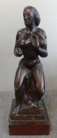 HAUSER Alonzo. Bronze of a Woman.Signed