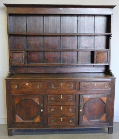 Antique Two Piece Welsh Cupboard Great 16012a