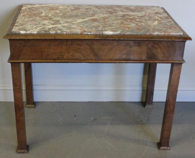 19th Century Marbletop Dough Table.With