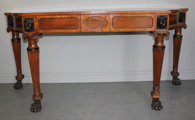 Regency Mahogany 2 Drawer Console.Magnificent