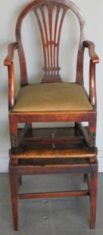 Hepplewhite Child s Chair on Stand Period 160154