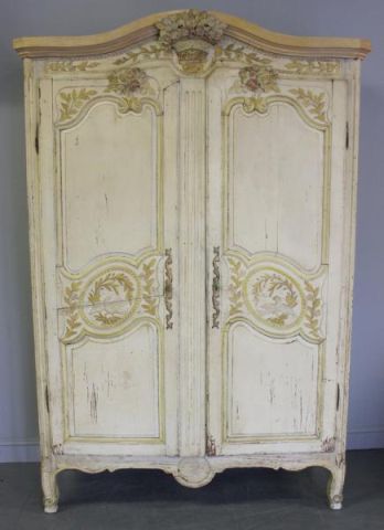 19th Century French Provincial Armoire.Paint