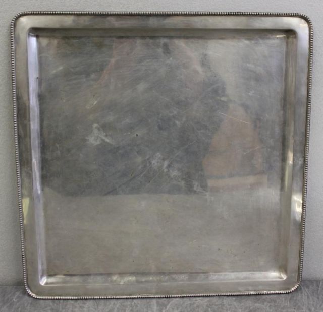 Continental Silver Square Tray Approx  1601ee