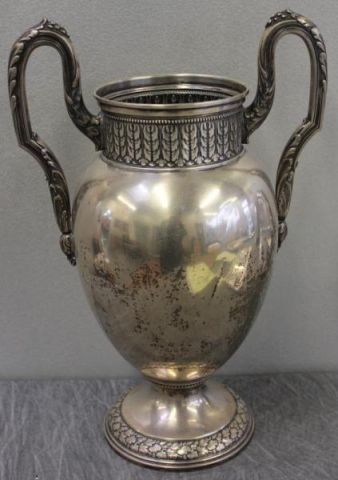 Continental Silver Urn Marked 800  1601ea