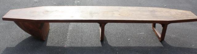 Unusual Midcentury Bench Table From 16021c