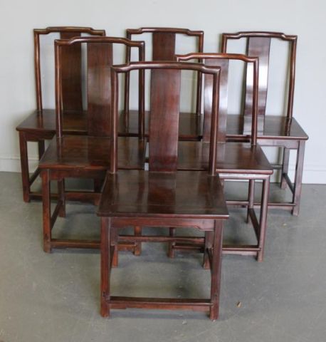 Set of 6 Antique Chinese Hardwood 160258